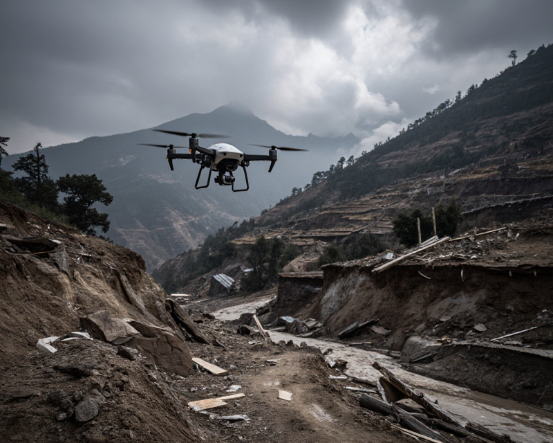 Nepal Flood Rescue Scene