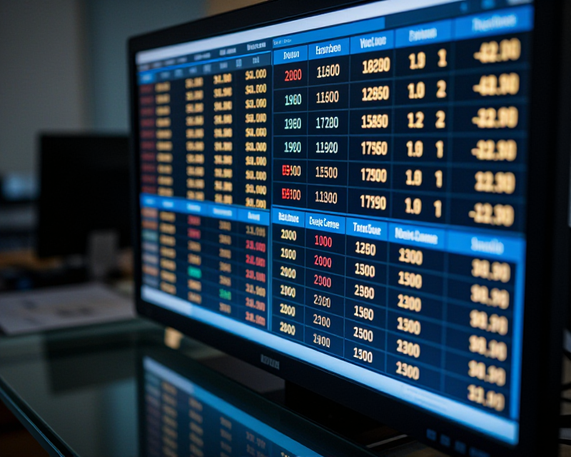 Financial Terminal Display
