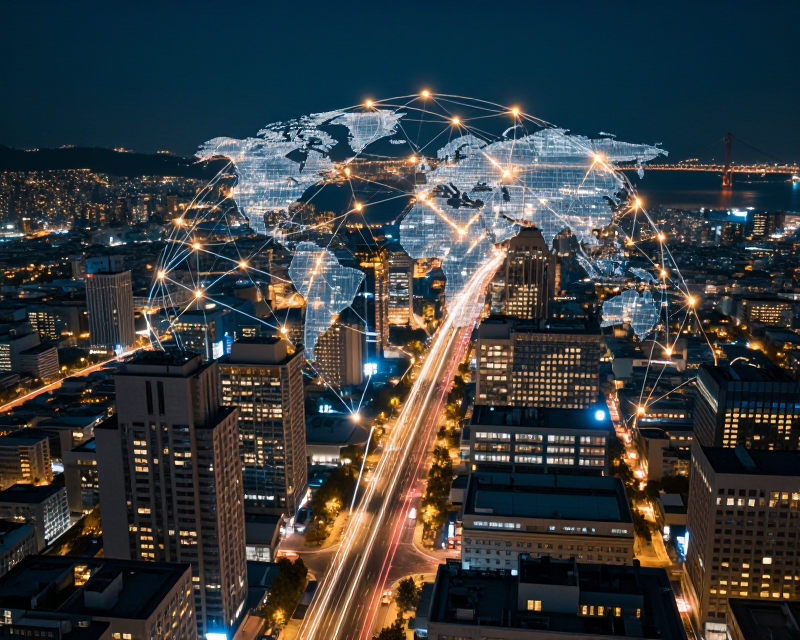 Global AI Network Connection