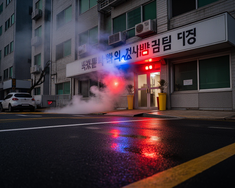 Emergency scene in Gyeongsan