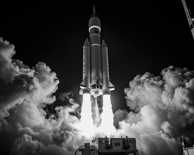 Cinematic Rocket Launch