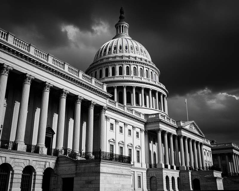 US Capitol Political Tension