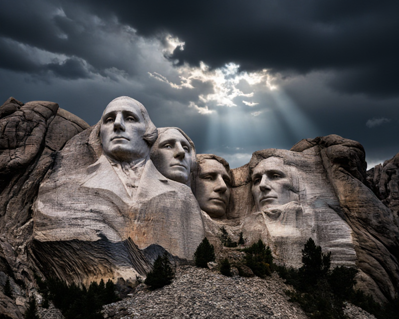 Mount Rushmore Dramatic Scene