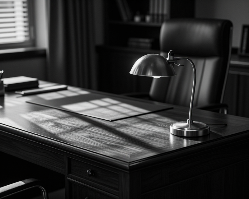 Empty Executive Desk